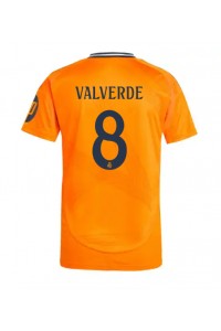 Real Madrid Federico Valverde #8 Fotballdrakt Borte Klær 2024-25 Korte ermer